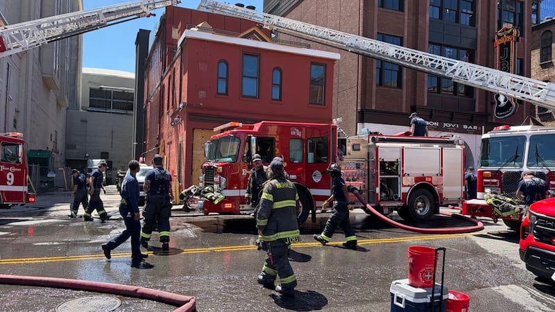 Firefighters responded to a blaze at Loser’s Bar Thursday afternoon on Music Row in Nashville.