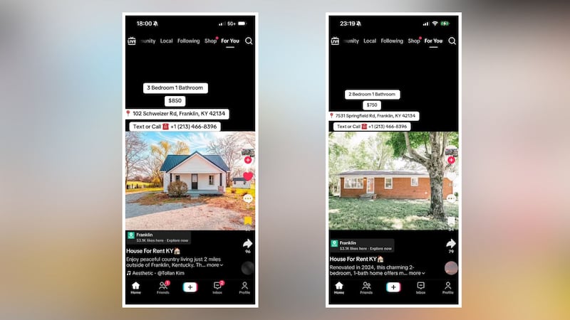 Alerta por estafa de alquileres de casa que se anuncian en Tik Tok