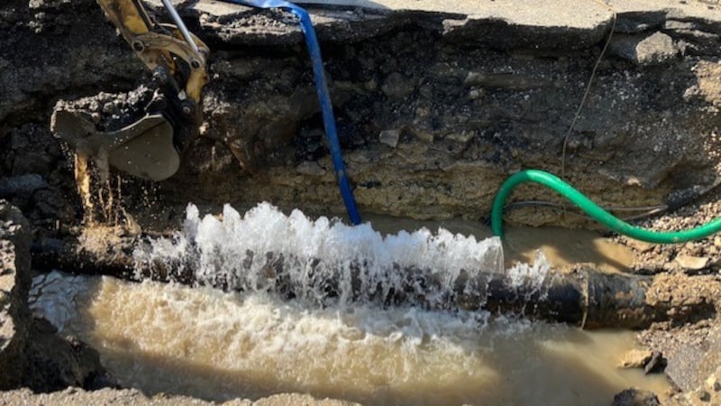 Water main break
