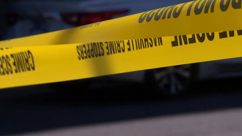 Crime Scene tape at scene of shooting.