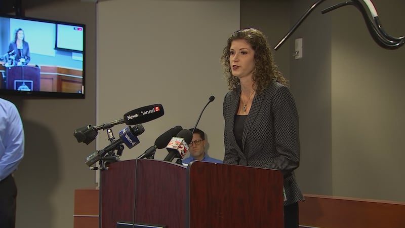 Nashville Electric Service CEO Teresa Broyles-Aplin faced tough questions from reporters amid...