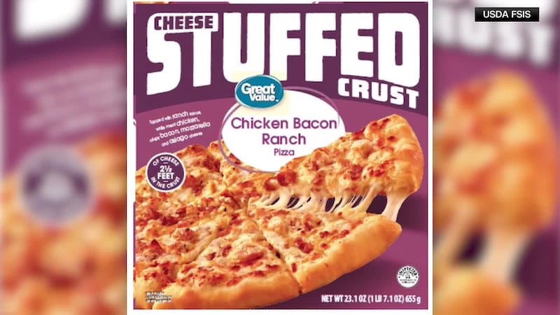 Frozen pizzas sold at Walmart have been recalled because they might be contaminated with...