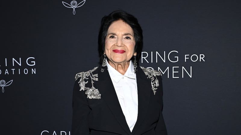 Dolores Huerta attends the Kering Caring for Women Dinner at The Pool on Thursday, Sept. 11,...