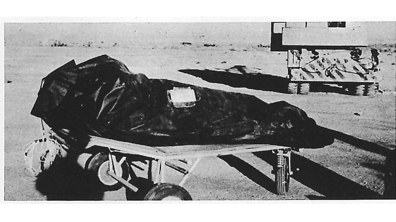 FILE - This photo is from the US Air Force's "The Roswell Report," released June 24, 1997,...