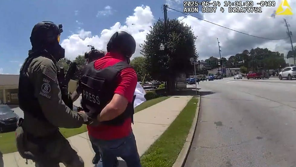 New body camera video shows Hispanic journalist arrested during ‘No Kings’ protest.