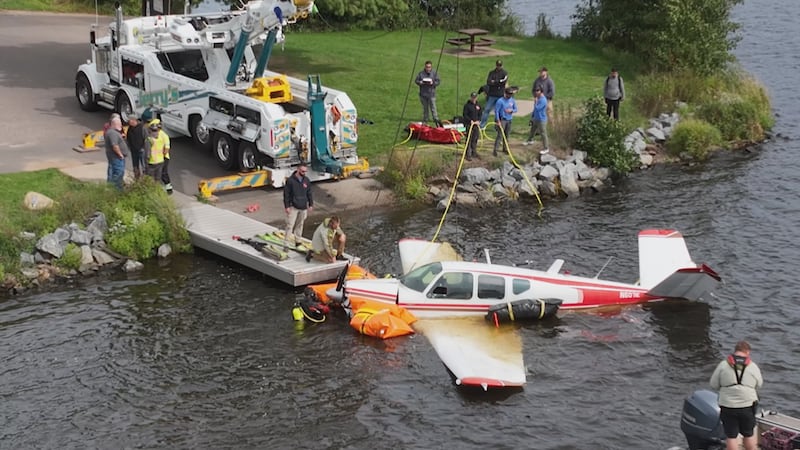 City crews worked most of Monday to remove the plane that Rep. Tom Tiffany crashed in from...
