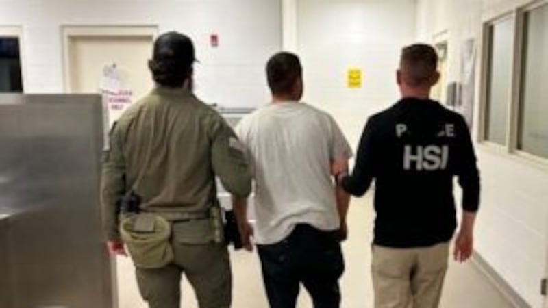 Agents with U.S. Immigration and Customs Enforcement and Homeland Security Investigations...