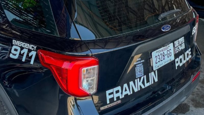 Franklin Police cruiser in Tennessee
