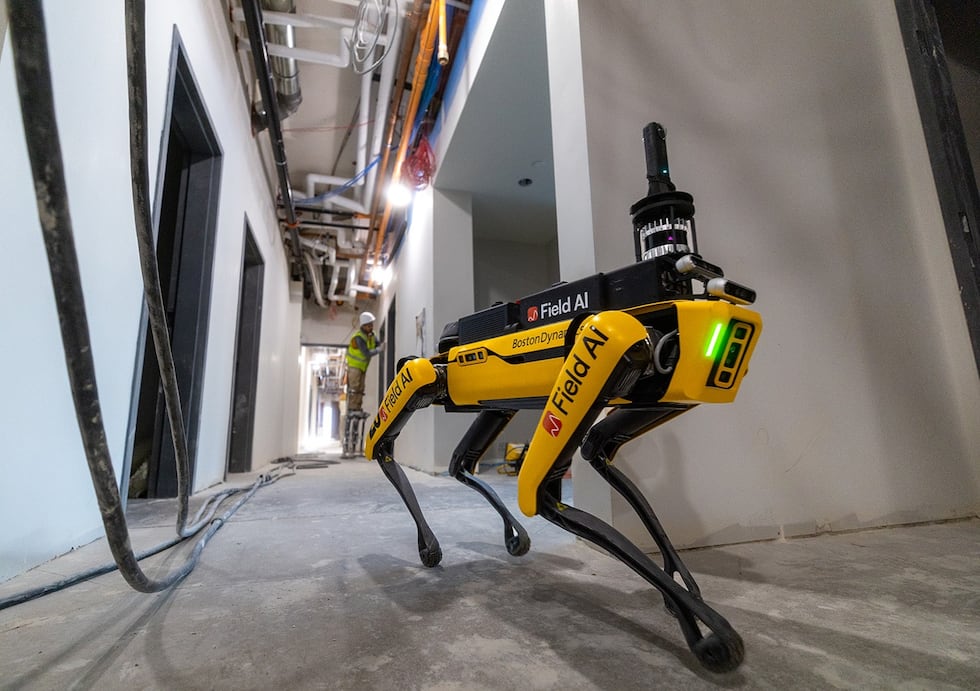 Perros robots de Boston Dynamics, empresa a la que ICE planea adquirirlos.