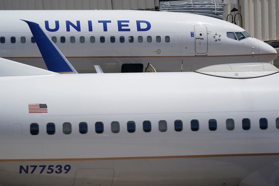 Dos aviones Boeing 737 de United Airlines, el 7 de julio de 2022, en el Aeropuerto...