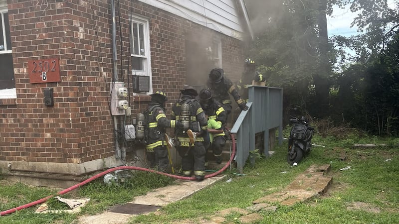 A man was pulled from a duplex fire in Nashville on Thursday morning.