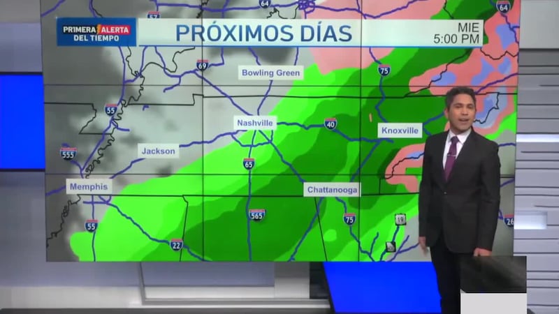 Temperaturas congelantes para los próximos días en Tennessee, Ángel Martínez nos trae el detalle