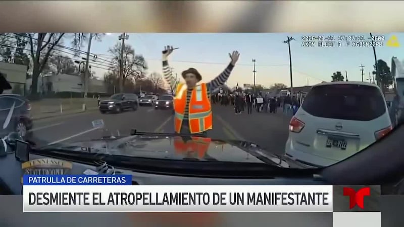 THP Desmiente el atropellamiento de un manifestante en Memphis