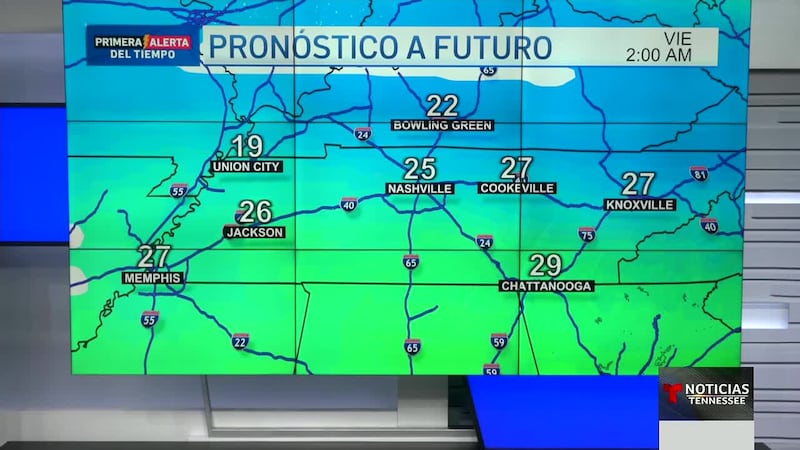Este fin de semana podríamos romper récord por temperaturas congelantes en Tennessee