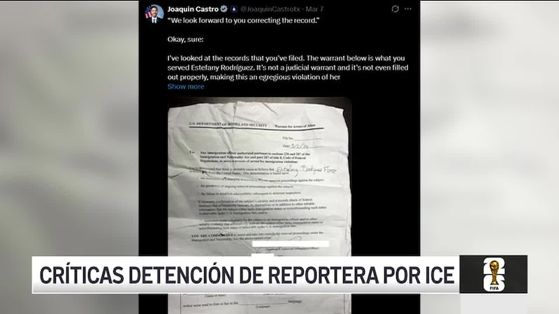 ¿Es legal la orden que utlizó ICE para arrestar a la periodista en Nashville?