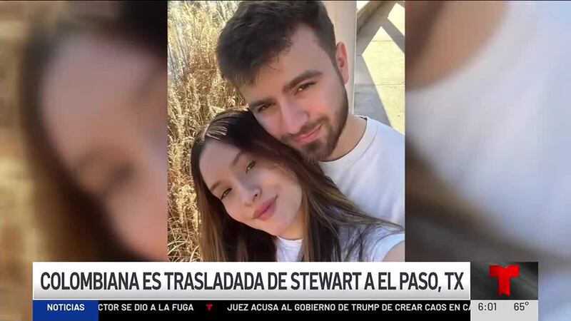 Richard Landin, cónyuge de Daniela Serrano, dijo que fue trasladada de un centro de detención...