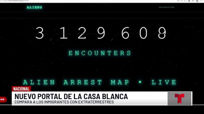 Casa Blanca compara a los inmigrantes con los extraterrestres