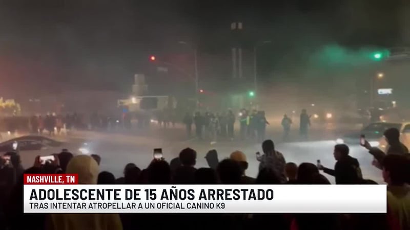 Adolescente de 15 años intentó atropellar a un oficial de policía K-9 de Nashville tras ser...