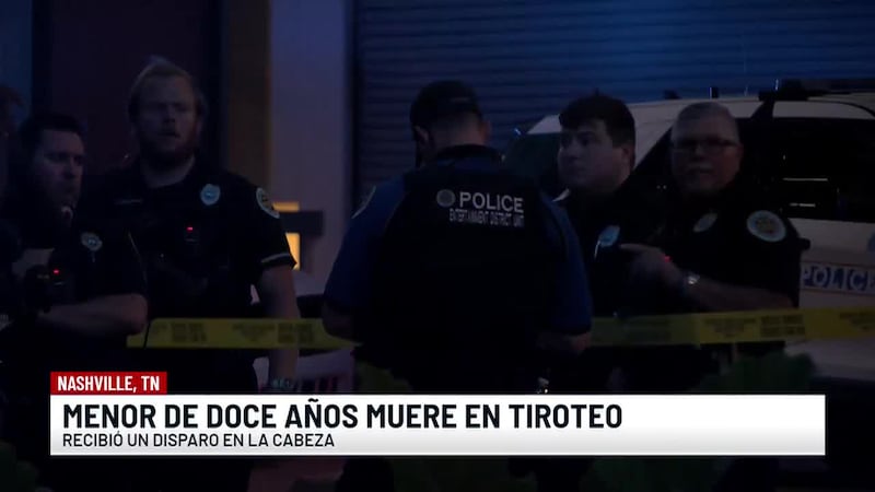 Arrestan a sospechoso por tiroteo que dejó muerto a un niño de 12 años en el centro de Nashville