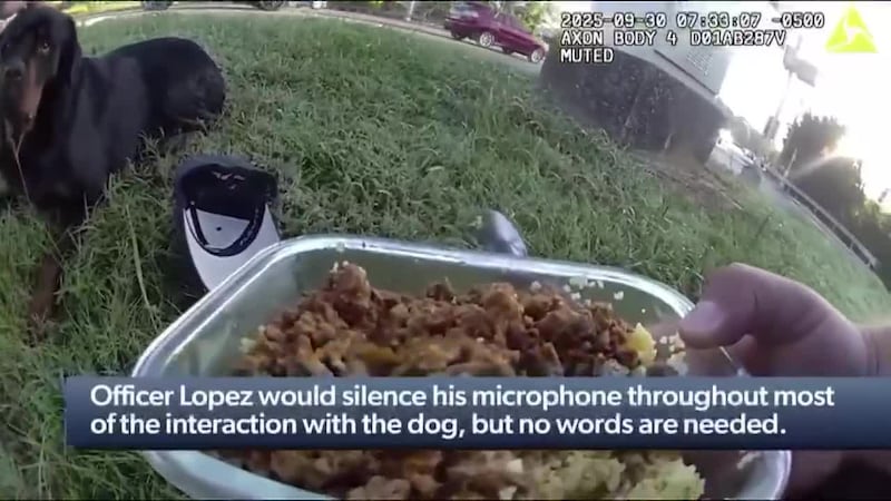 Oficial López da el ejemplo perfecto al significado “al mejor amigo del hombre”