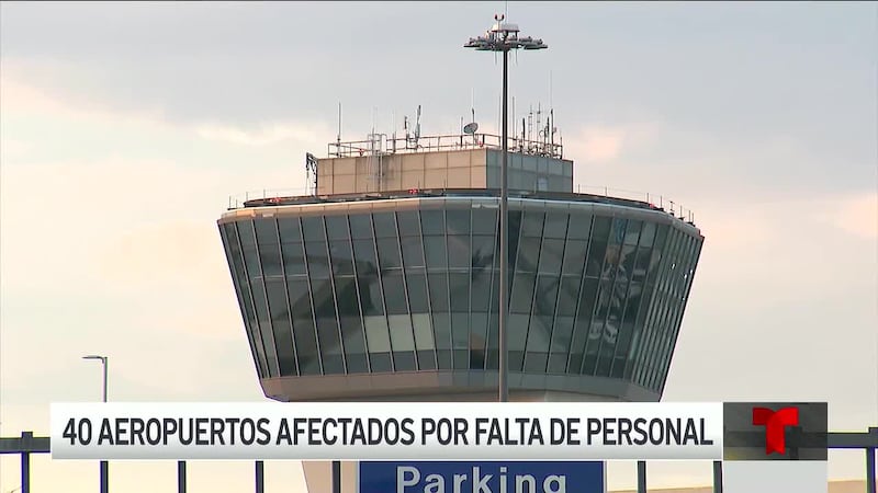 Aeropuertos afectados por falta de personal, tras el cierre del gobierno